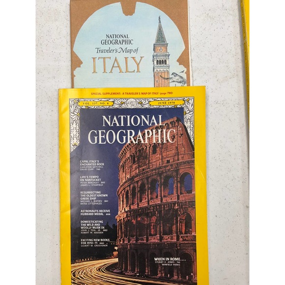 National Geographic 1970 February, March, April, May and June w/ Supplements - Picture 5 of 5